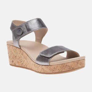 ABEO Riviera Strap Sandal Pewter New with Box Size 6.5